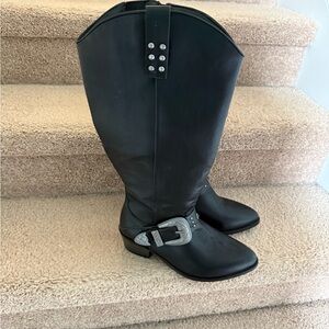 Torrid wide width cowboy boots.